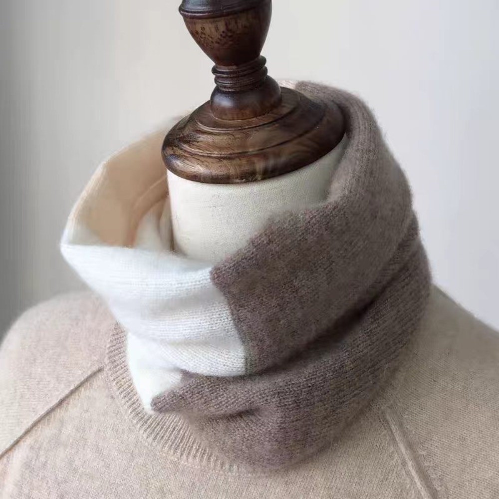 Infinity Scarf Knit - وشاح إنفينيتي ناعم بألوان متداخلة، مقاوم