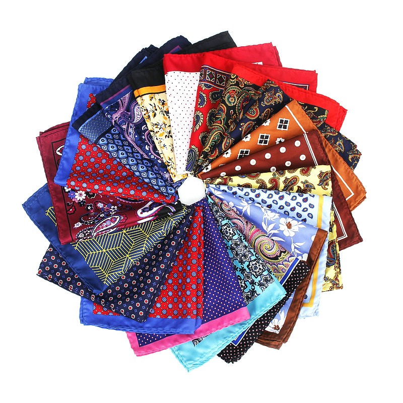 Pocket Square Set - وشاح جيب مربع للرجال ، وشاح