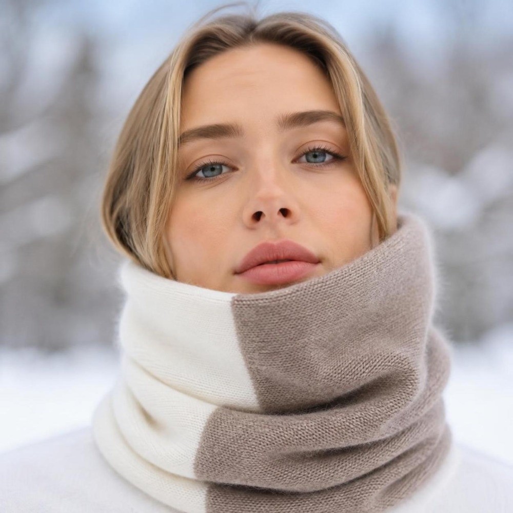 وشاح إنفينيتي ناعم بألوان متدا - مراجعة Infinity Scarf Knit وسعره