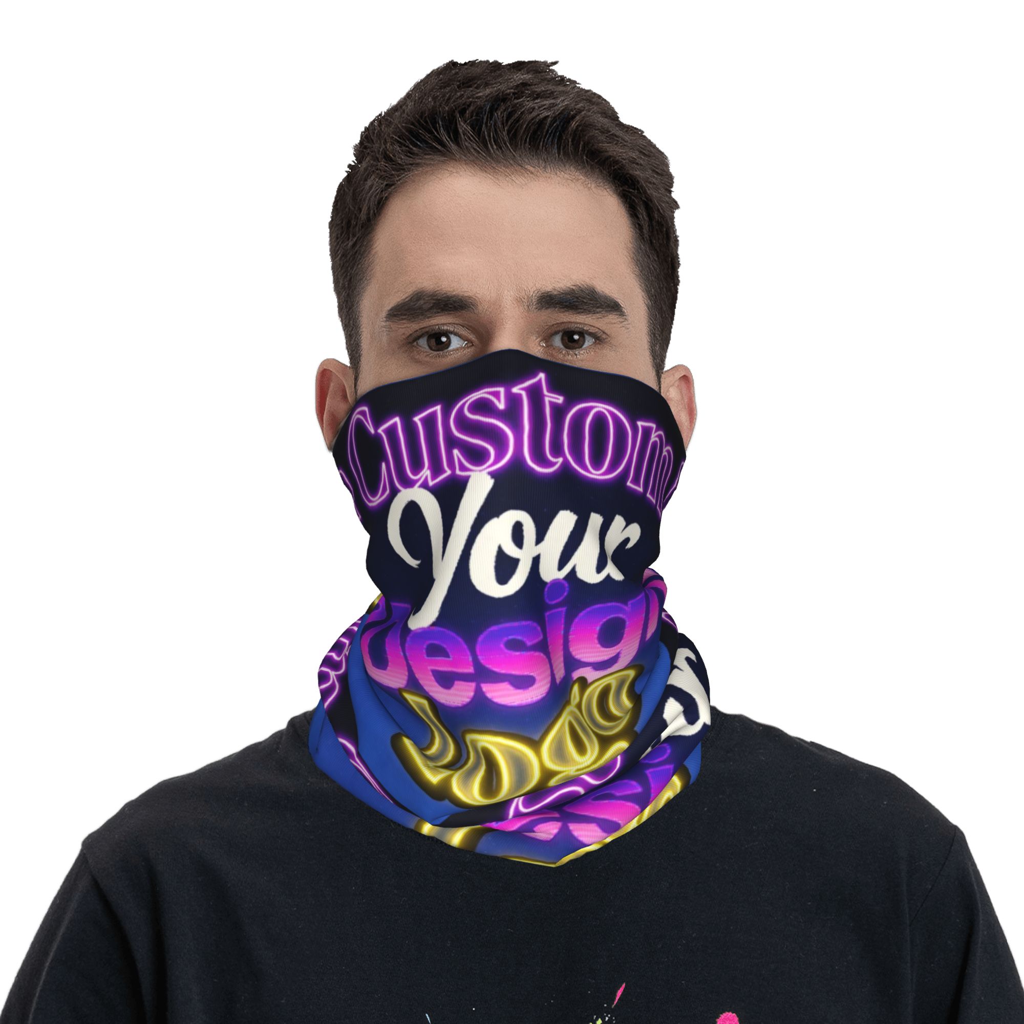 وشاح عنق مخصص بتصميم شعارك الخ - مراجعة Neck Warmer Tube وسعره
