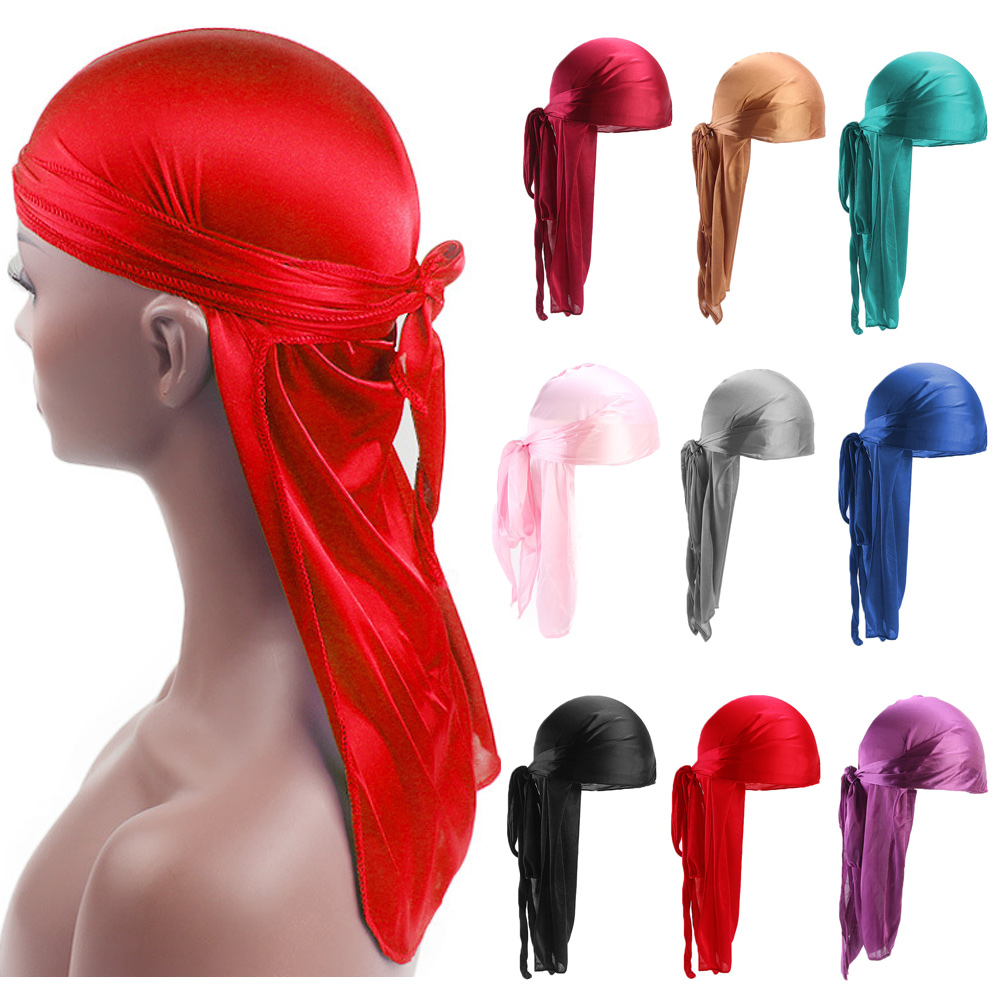 للجنسين الكبار الحرير طويل الذ - مراجعة Bandana Doo Rag وسعره