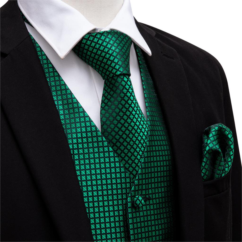 الأخضر دعوى سترة الرجال بيزلي  - مراجعة Silk Tie Striped وسعره