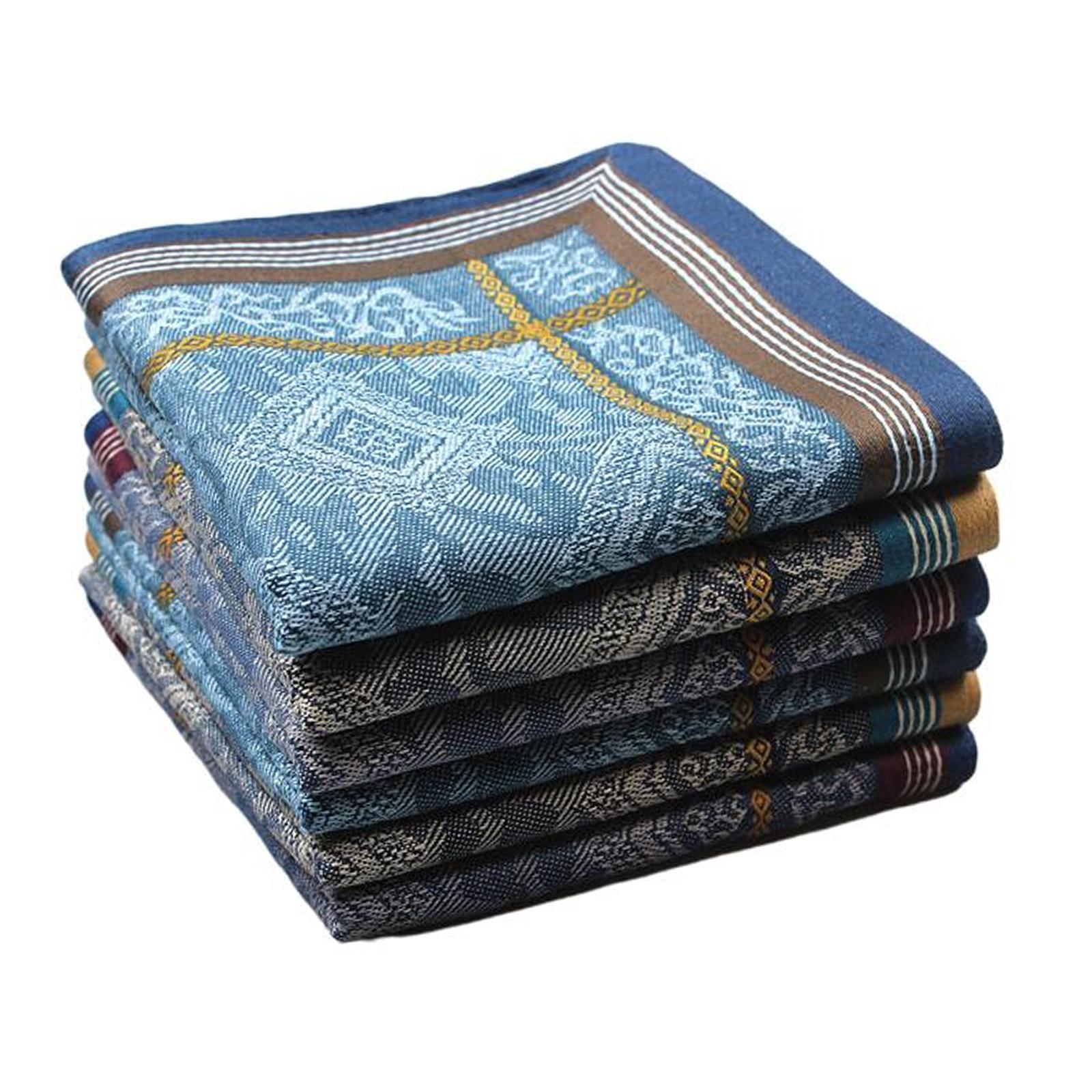 3 قطع من مناديل الجيب القطنية  - مراجعة Handkerchief Cotton Men وسعره