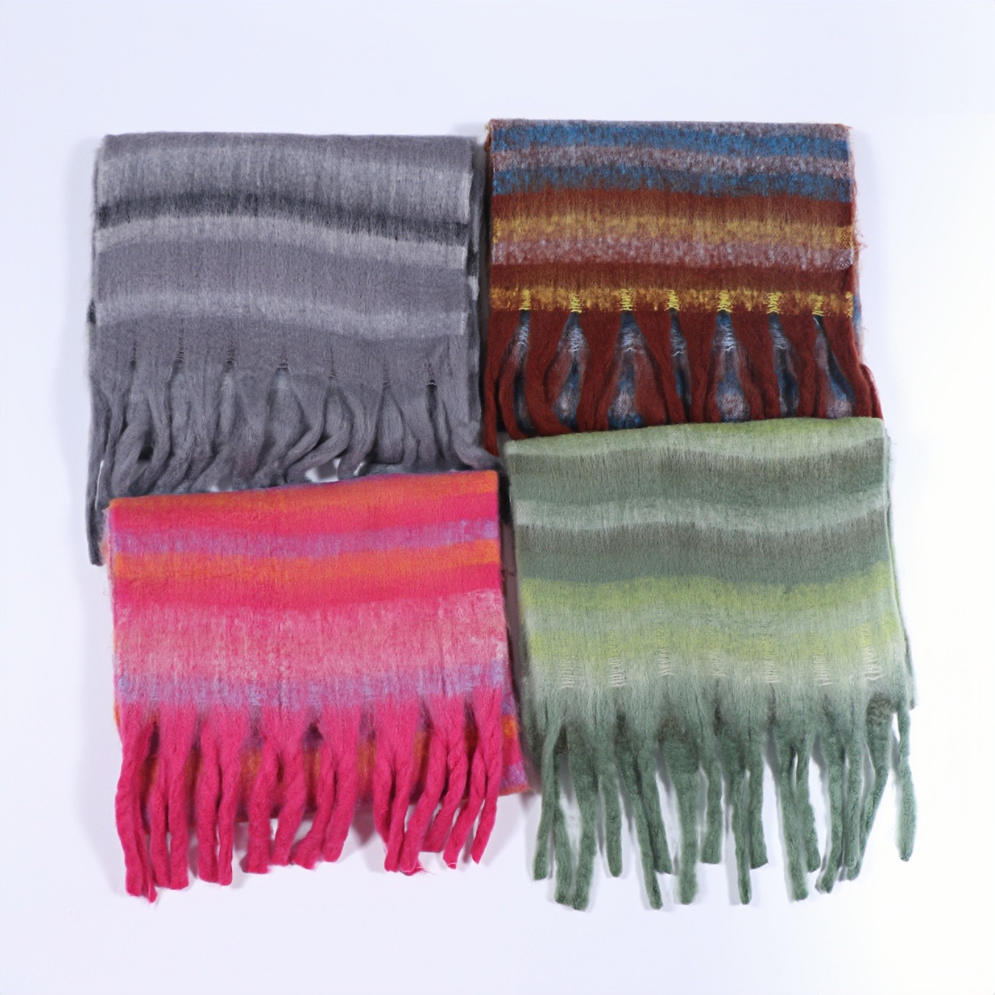وشاح الشتاء للنساء الكشمير الد - مراجعة Woven Scarf Blanket وسعره